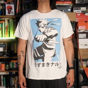 Naruto White Graphic T-Shirt